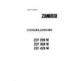 ZANUSSI ZCF280M Owners Manual ZANUSSI ZCF280M Owners Manual