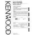 KENWOOD KA-V3700 Owners Manual KENWOOD KA-V3700 Owners Manual