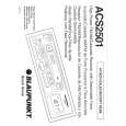 BLAUPUNKT ACS2501 Owners Manual BLAUPUNKT ACS2501 Owners Manual