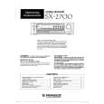 PIONEER SX2700 Owners Manual PIONEER SX2700 Owners Manual