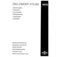 AEG FAV485W Owners Manual AEG FAV485W Owners Manual