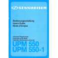 SENNHEISER UPM 550 Owners Manual SENNHEISER UPM 550 Owners Manual