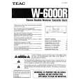 TEAC W6000R Owners Manual TEAC W6000R Owners Manual