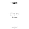 ZANUSSI ZGG984INC Owners Manual ZANUSSI ZGG984INC Owners Manual