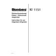 BLOMBERG KI1151 Owners Manual BLOMBERG KI1151 Owners Manual