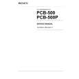 SONY PCB-500 Service Manual SONY PCB-500 Service Manual