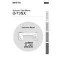 ONKYO C705X Owners Manual ONKYO C705X Owners Manual