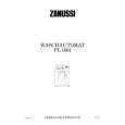 ZANUSSI FL1601 Owners Manual ZANUSSI FL1601 Owners Manual
