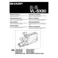 SHARP VL-SX80 Owners Manual SHARP VL-SX80 Owners Manual