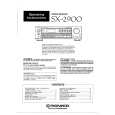 PIONEER SX2900 Owners Manual PIONEER SX2900 Owners Manual
