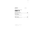 SONY EXR-11 Owners Manual SONY EXR-11 Owners Manual