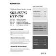 ONKYO HTP-750 Owners Manual ONKYO HTP-750 Owners Manual