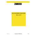 ZANUSSI DA4152 Owners Manual ZANUSSI DA4152 Owners Manual