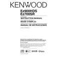 KENWOOD EZ700SR Owners Manual KENWOOD EZ700SR Owners Manual