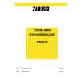 ZANUSSI DA6332 Owners Manual ZANUSSI DA6332 Owners Manual