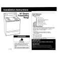 WHIRLPOOL RF315PXGN0 Installation Manual WHIRLPOOL RF315PXGN0 Installation Manual