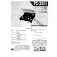 SONY PS-X800 Service Manual SONY PS-X800 Service Manual