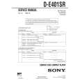 SONY DE401SR Service Manual SONY DE401SR Service Manual