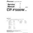 PIONEER CP-F500W/XCN Service Manual PIONEER CP-F500W/XCN Service Manual
