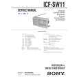 SONY ICFSW11 Service Manual SONY ICFSW11 Service Manual