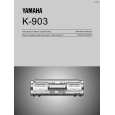YAMAHA K-903 Owners Manual YAMAHA K-903 Owners Manual