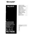SHARP VC-793S Owners Manual SHARP VC-793S Owners Manual