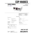 SONY CDPM400CS Service Manual SONY CDPM400CS Service Manual