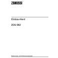 ZANUSSI ZOU882X Owners Manual ZANUSSI ZOU882X Owners Manual