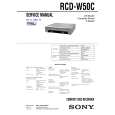 SONY RCDW50C Service Manual SONY RCDW50C Service Manual