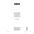ZANUSSI ZT 154 AO Owners Manual ZANUSSI ZT 154 AO Owners Manual