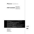 PIONEER PDP-4270XA Owners Manual PIONEER PDP-4270XA Owners Manual