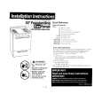 WHIRLPOOL SF3000SEN0 Installation Manual WHIRLPOOL SF3000SEN0 Installation Manual
