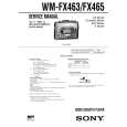 SONY WM-FX463 Service Manual SONY WM-FX463 Service Manual