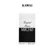 KAWAI MR240 Owners Manual KAWAI MR240 Owners Manual