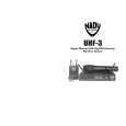 NADY AUDIO UHF-3 Owners Manual NADY AUDIO UHF-3 Owners Manual