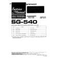 PIONEER SG540 Service Manual PIONEER SG540 Service Manual