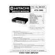 HITACHI HTA-3000 Service Manual HITACHI HTA-3000 Service Manual