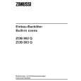 ZANUSSI ZOB892QN Owners Manual ZANUSSI ZOB892QN Owners Manual