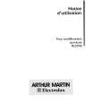 ARTHUR MARTIN ELECTROLUX FE2598R1 Owners Manual ARTHUR MARTIN ELECTROLUX FE2598R1 Owners Manual