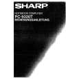 SHARP PC-9320T Owners Manual SHARP PC-9320T Owners Manual