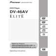 PIONEER DV-46AV/KUXZT/CA Owners Manual PIONEER DV-46AV/KUXZT/CA Owners Manual