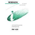 ROSENLEW RW425 Owners Manual ROSENLEW RW425 Owners Manual
