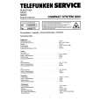 TELEFUNKEN 3000 COMPACT SYSTEM Service Manual TELEFUNKEN 3000 COMPACT SYSTEM Service Manual