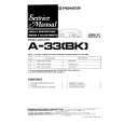 PIONEER A33 Service Manual PIONEER A33 Service Manual