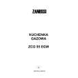 ZANUSSI ZCG55EGW Owners Manual ZANUSSI ZCG55EGW Owners Manual