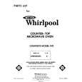 WHIRLPOOL MW8600XL0 Parts Catalog WHIRLPOOL MW8600XL0 Parts Catalog
