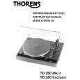 THORENS TD280EXCLUSIV Owners Manual THORENS TD280EXCLUSIV Owners Manual
