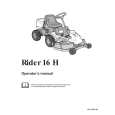 HUSQVARNA RIDER16H Owners Manual HUSQVARNA RIDER16H Owners Manual