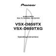 PIONEER VSXD859TX Owners Manual PIONEER VSXD859TX Owners Manual