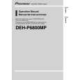 PIONEER DEH-P6800MP/X1B/EW Owners Manual PIONEER DEH-P6800MP/X1B/EW Owners Manual